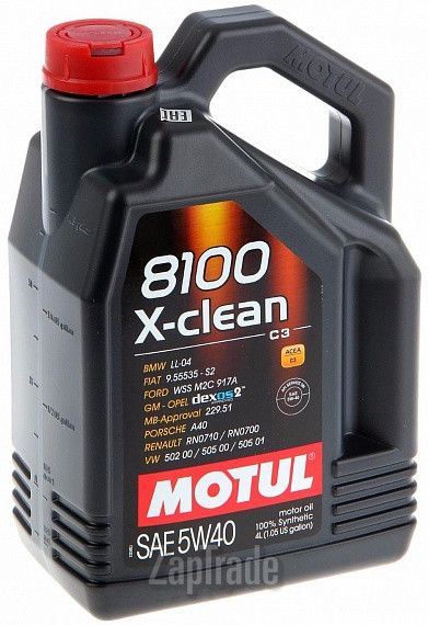 ������ �������� ����� Motul 8100 X-Clean,  � ��������-�������� � ������