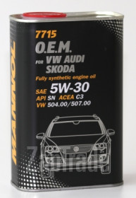������ �������� ����� Mannol 7715 O.E.M. for VW Audi Skoda 5W-30 1L metal,  � ��������-�������� � ������