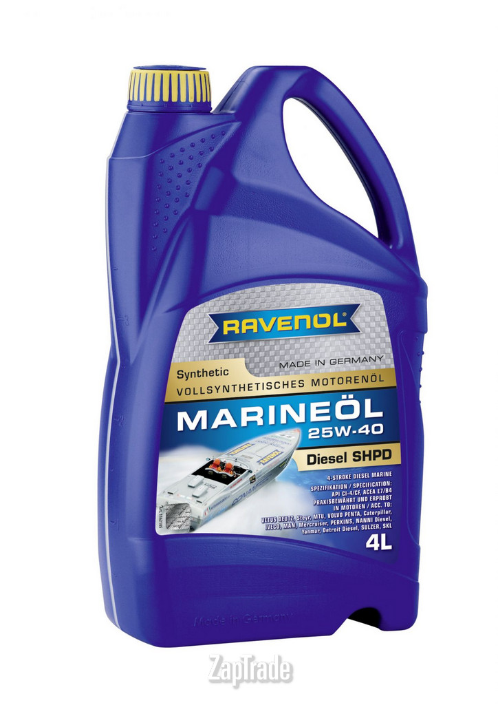������ �������� ����� Ravenol Marineoil SHPD,  � ��������-�������� � ������