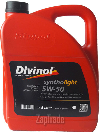 ������ �������� ����� Divinol Syntholight 5W-50,  � ��������-�������� � ������