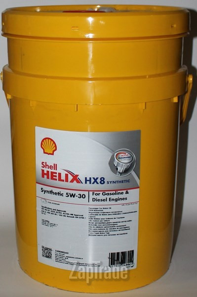 ������ �������� ����� Shell Helix HX8 Synthetic,  � ��������-�������� � ������