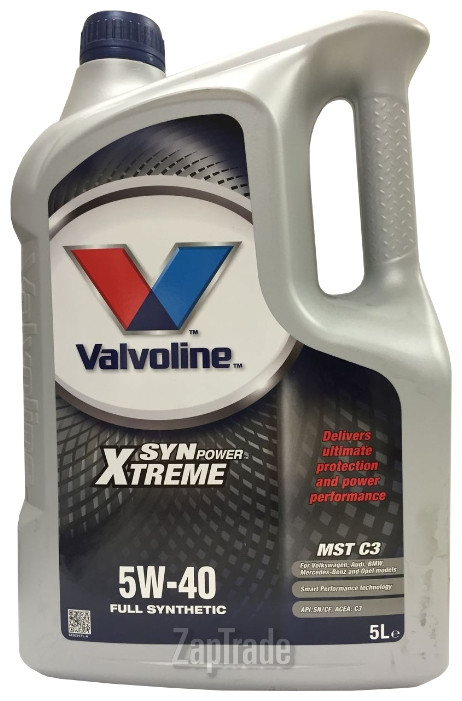 ������ �������� ����� Valvoline SYNPOWER XTREME MST SAE C3 5W-40, 5�,  � ��������-�������� � ������
