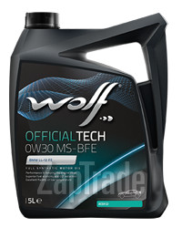 ������ �������� ����� Wolf OFFICIALTECH 0W30 MS-BFE,  � ��������-�������� � ������
