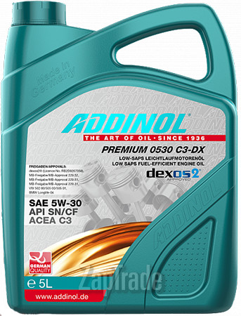 ������ �������� ����� Addinol Premium 0530 C3-DX,  � ��������-�������� � ������