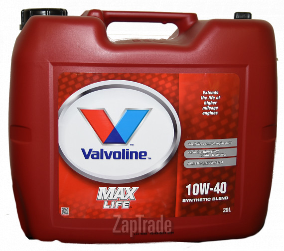 ������ �������� ����� Valvoline Maxlife,  � ��������-�������� � ������