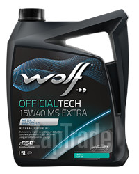 ������ �������� ����� Wolf OFFICIALTECH 15W40 MS EXTRA,  � ��������-�������� � ������