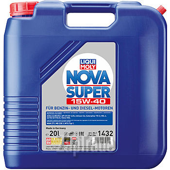 ������ �������� ����� Liqui moly ����������� �������� ����� Nova Super 15W-40,  � ��������-�������� � ������