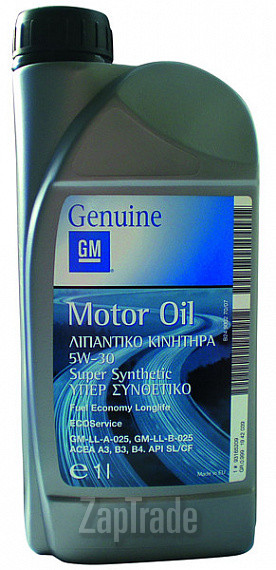 ������ �������� ����� General motors GM Motor Oil Super Synthetic,  � ��������-�������� � ������