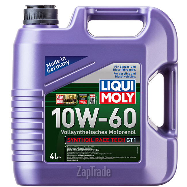 ������ �������� ����� Liqui moly Synthoil Race Tech GT1,  � ��������-�������� � ������