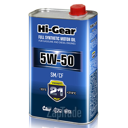 ������ �������� ����� Hi-gear SAE 5W-50 API SM/CF,  � ��������-�������� � ������