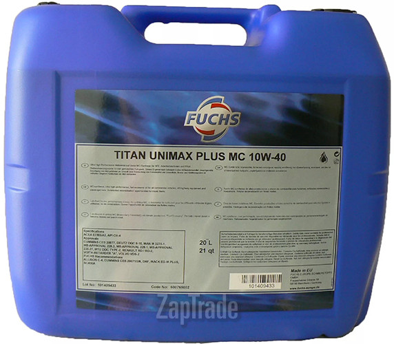 ������ �������� ����� Fuchs TITAN UNIMAX PLUS MC,  � ��������-�������� � ������