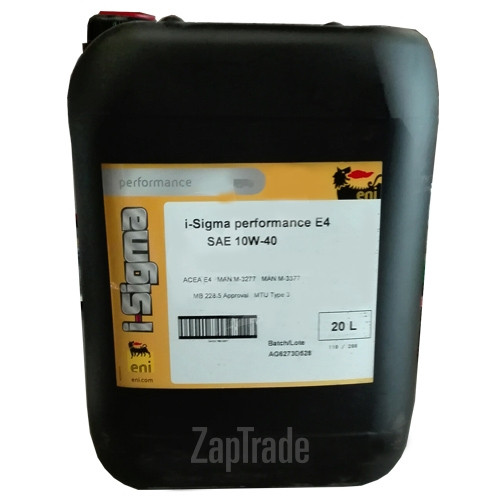 ������ �������� ����� Eni I-SIGMA PERFORMANCE,  � ��������-�������� � ������