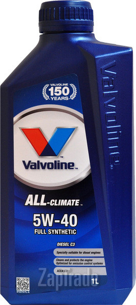 ������ �������� ����� Valvoline ALL CLIMATE 5W-40, 1�,  � ��������-�������� � ������