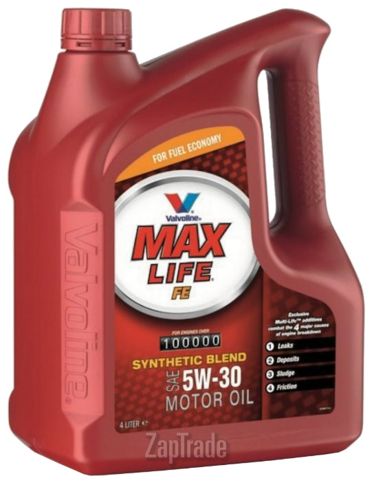 ������ �������� ����� Valvoline MAXLIFE FE SAE 5W-30, 4�,  � ��������-�������� � ������