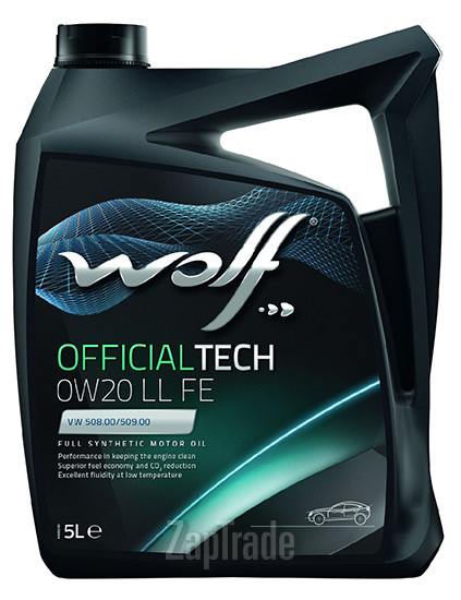 ������ �������� ����� Wolf OFFICIALTECH 0W20 LL FE,  � ��������-�������� � ������