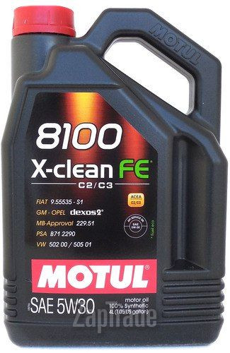 ������ �������� ����� Motul 8100 X-Clean FE,  � ��������-�������� � ������