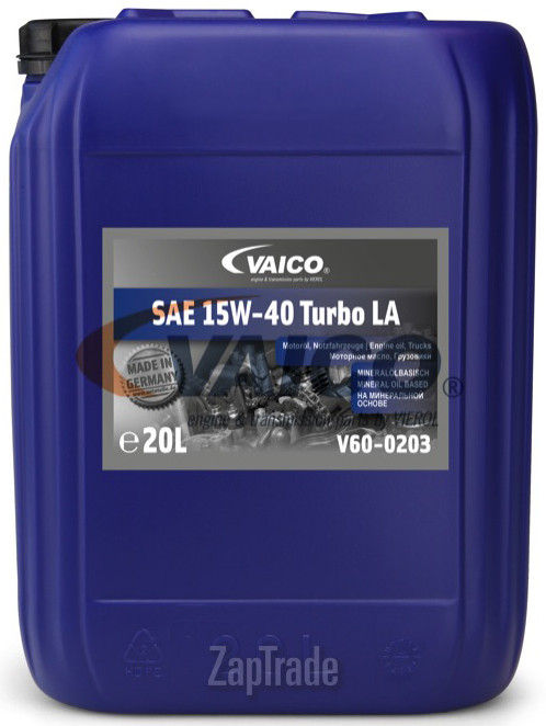 ������ �������� ����� Vaico SAE 15W-40 Turbo LA,  � ��������-�������� � ������
