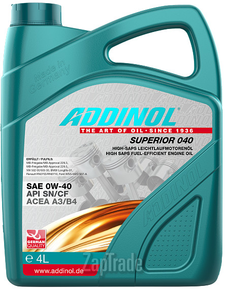 ������ �������� ����� Addinol Superior 040,  � ��������-�������� � ������